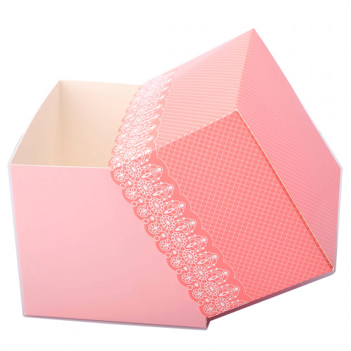 Упаковка для чашки 330 мл із ламінованого картону (рожева)